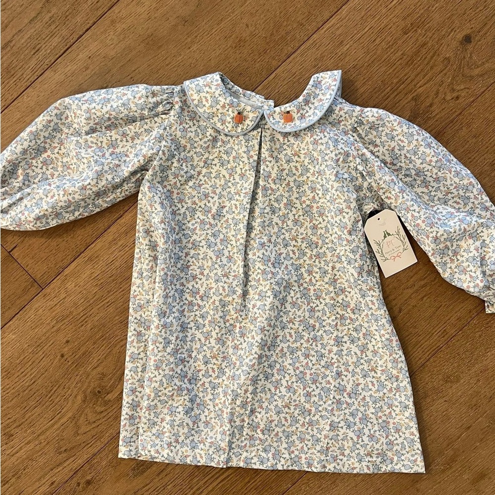 Floral Blue Kids Dress